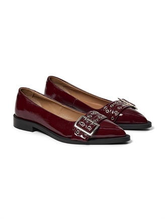 Pavement Saso Low Ballerina Bordeaux patent